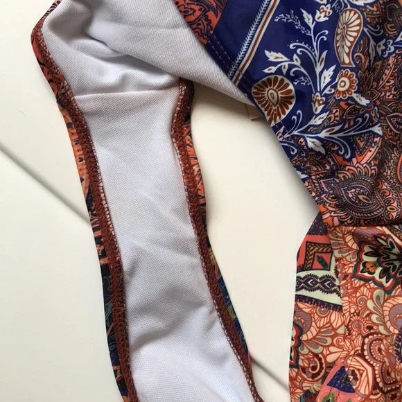 NWT missguided one piece Paisley  cut out Swimsuit - Picture 12 of 13